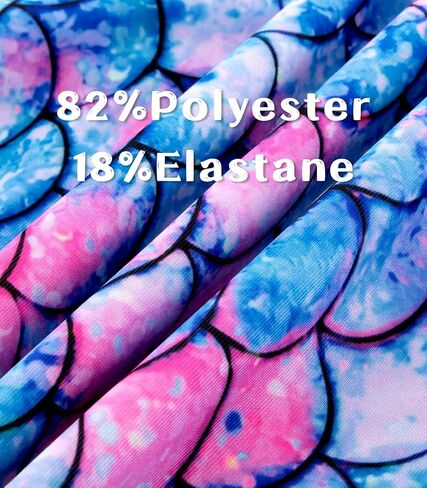 بدلة سباحة DAXIANG للفتيات قطعة واحدة بحزام مكشكش سريعة الجفاف ملابس سباحة حورية البحر بدلة استحمام رياضية للشاطئ للأطفال الصغار من سن 3 إلى 10 سنوات in Kuwait