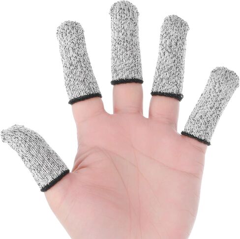 Finger Cots Cut Resistant Protector, 30 Pcs Finger Covers Anti-Slip Reusable Gloves Finger Sleeve Protectors Cut Resistant Finger Cots Protection for Kitchen Work Sculpture in Saudi Arabia