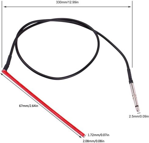 عصي بيك اب حمراء رفيعة للغاية تحت السرج لفيلم بيزو السلبي للجيتار الصوتي مع قابس in Kuwait