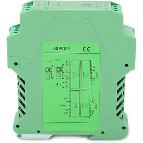 Isolator Transmitter Splitter DC 24V Isolator Current Transmitter Circuit 0?5V to 4?20mA 1 Input 2 Output Isolator