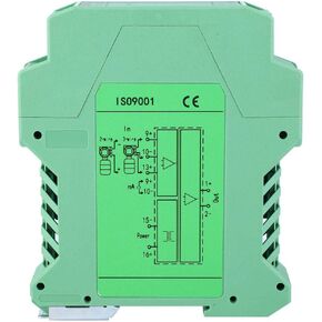 Programmable Thermocouple Rtd Pt100 To 4-20Ma Converter Isolator, DC 24V DC Current Isolator Transmitter 4-20mA PLC Detect Conditioner(One input and one output 4-20mA to 0-10V)