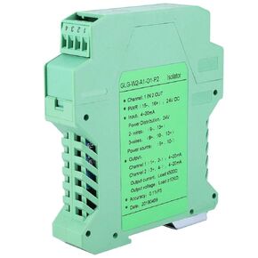 Current Signal Isolator,Signal Isolator,DC 24V DC Current Signal Isolator Transmitter 4-20mA PLC Detect Signal Conditioner(#4)