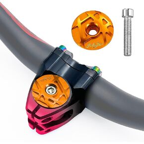 28.6mm Orange Bike Headset Top Cap MTB Road Bike Bowl Cover Aluminum Alloy Fork Tube Headset Cap Cycling Accessories Bike Headset top
