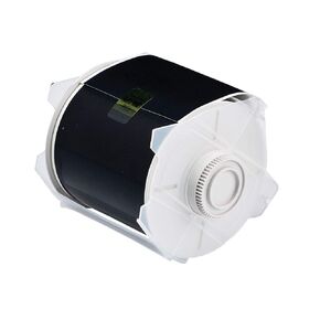 Brady 76647 GlobalMark 100' Length x 4" Width, B-569 Hi-Performance Polyester, Black Tape