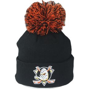 ZHATS Unisex Kid's NHL Officially Licensed Youth Beanie Pom Icon Team Color