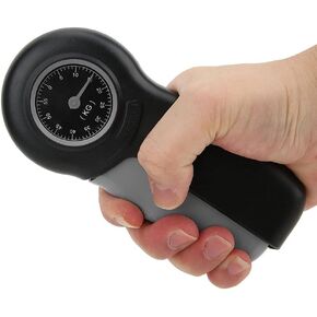 Hand Dynamometer, Mechanical Grip Strength Tester Measurement Meter, Hand Grip Gauge for Grip Strength Measurer(Black Grey)