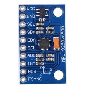 GY-9250 MPU-9250 9 Axis Accelerometer Gyroscope Sensor Module, 16 Bit Gyroscope Attitude Gyroscope Acceleration Magnetic Sensor, Output IIC