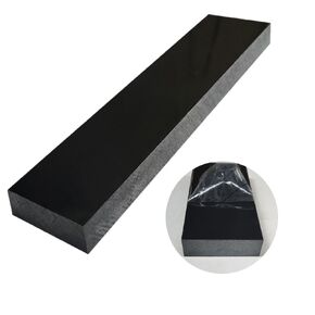 High-Density Polyethylene (HDPE) Plastic Block 1" x 3" x 6",HDPE Plastic Tapping Block for Machining,Home Improvements,DIY Projects (Black)