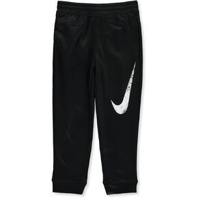 Nike Kids Baby Boy's Therma Fleece Athletic Pants (Toddler) Black 4T Toddler