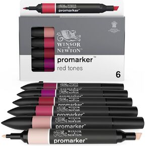 Winsor & Newton ProMarker Set, 12 Count, Skin Tones