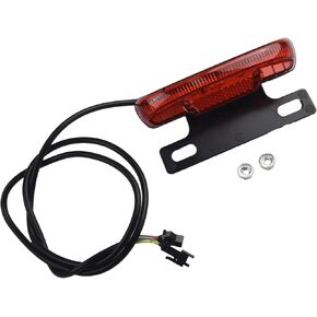 Ebike Rear Light, 36-48V Tail Light With Brake And Night Light Functions Ebike Rear Tail Safety Light for Electric Bike