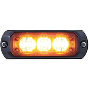United Pacific 37542B Mini 3 LED Warning Light - Amber