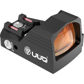 UUQ Mini Red Dot Sight Shake Awake Optic Sight for Rifles, Pistols and Shotguns 2MOA,12 Brightness Adjustment Red Dot Scope,Suitable for RMR or 20mm Picatinny/Weaver Rail