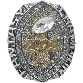 Customize 2023 Fantasy Football Championship Rings Trophy Prize with Necklace