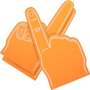 3pcs Foam Fingers Big Foam Finger Fingers Cheer Props Giant Foam Hand Orange Accessories Pink Baseball Glove Pink Gift Party Supply Football Events Supply Sports Event Prop Mini Go