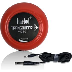 Imelod Guitar Pickup Contact Microphone Transducer for Guitar Ukulele Violin Mandolin Banjo Cello Kalimba(Red)