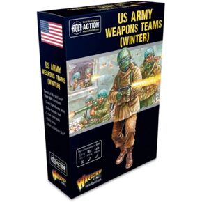 Warlord Games Bolt Action WWII US Army Winter Weapons Teams Figures 1:56 Military Table Top Wargaming Plastic Model Kit 402213110