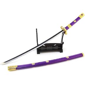 10'' Zoro Samurai Sword Anime Roronoa Shusui/Wado Ichimonji/Kitetsu/Yubashiri Sword Mini Metal Katana Collection Gift