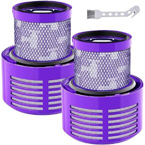 HEPA Filter Replacements for Dyson Cyclone V10 Animal V10 Absolute SV12 V10 Total Clean Cordless Stick Vacuum Part no. 969082-01 (2 Pack)