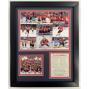 Florida Panthers | 2023-2024 Stanley Cup Champions | Framed Photo Collage | 2 Sizes and Styles | (Mosaic, 12"x15")