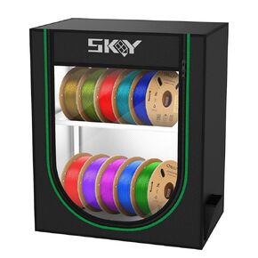 Filament Storage Box, Moisture-Proof and Dust-Proof, 2-Tier Storage Shelves for 3D Printing Business, Studio, Office Workshop -10 Rolls