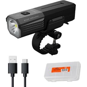 Fenix BC22R 1400 Lumens Bright Bike Light, USB-C Rechargeable, Lightweight with Long Runtime and Quick Release Mount