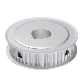 uxcell 5M-48T-3/4B Timing Belt Pulley 3/4" Bore, 48 Teeth Aluminum Alloy Synchronous Wheel with Keyway, Pitch 5mm Tooth for 15mm Width Belt