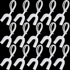 Dunzy 20 Pcs Strapped Mouth Guard Football Sports Mouthguard No Boil Mouthguard Adult Youth Football Mouthpiece Mouth Protector for Boxing Lacrosse Hockey Taekwondo