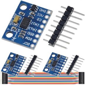 3 قطعة GY-291 ADXL345 الرقمية 3 محاور تسريع وحدة إمالة الجاذبية IIC/SPI نقل لاردوينو مع كابل دوبونت in Kuwait