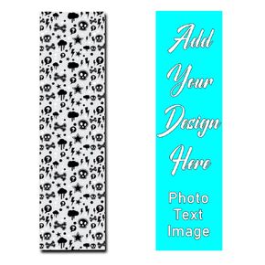 Custom Scooter Stickers Add Your Design Personalized Skateboard Grip Tape with Photo Text Name Logo 9"x33" Customized Waterproof Skateboard Sticker Gifts for Family Friends, Black1PCS