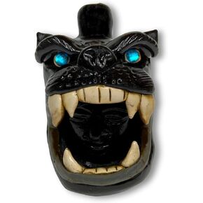 Panther Aztec Death Whistle Loud - Screaming Jaguar Aztec Whistle – Silbato Azteca de la Muerte - Terrifying Authentic Screaming Sound Mayan Death Skull 125+ Decibels