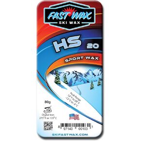 Fast Wax - High Speed Ski Wax - 80g Paraffin & Synthetic Wax Bar - Made in America