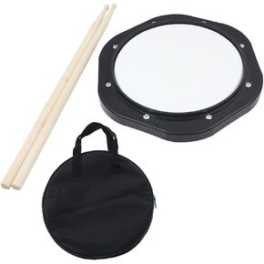 Bnineteenteam 10 Inch Silent Plastic Drum Pad Lightweight Practice Training Pad Musical Instruments Percussion