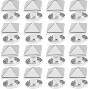 200pcs Pyramid Rivets Spike Square Studs Rivets Spike Screw Craft Punk Novelty Jewerly Accessories