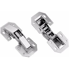 10pcs Cupboard Hinges Kitchen Units Door Hinges Stainless Steel Standard,for Cupboards Doors Bathroom Bedroom Dining Room