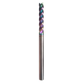1/4" Extra Long Carbide Square End Mill for Aluminum, No Tool Sticking and High Surface Finish, 3 Flutes, HRC60, for Aluminum, Copper, Acrylic, Etc. 1 PC