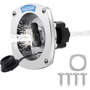 Goceian RV Water Inlet with Regulator, Wall Mounted City Water Inlet with Built-in Check Valve, 3/4 GHT Female Swivel Inlet, 1/2 NPT Male Outlet for Rv Camper Motorhome Trailer Marine