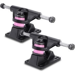 Skateboard Truck,2pcs Skateboard Trucks Combo 3.25inch Wheels ABEC Longboard Skatebaord Accessory(1#)