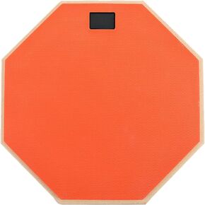 Drum Practice Pad Silent Dumb Drum Pad for Drum Beginners (Orange, 12 Inch)