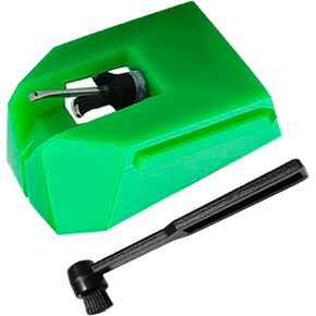 AT-VMN95E Record Needles Replacement with Anti-Static Cleaning Brush, Diamond Vinyl Turntable Stylus Needles Compatible with Audio-Technics AT-LP120X Series Vinyl Record Players