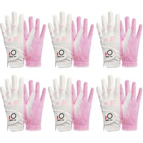 FINGER TEN Women’s Golf Gloves Ladies Left Hand Right Value 6 Pack, All Weather Extra Grip Size Fit Small Medium Large XL in Kuwait