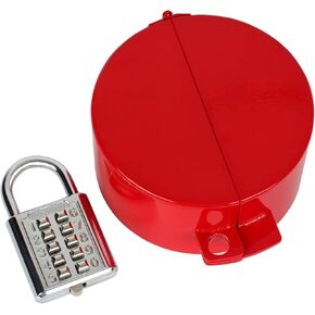 Hose Lock，Outdoor Faucet Lock,Made of Metal,Suitable for Garden Water Spigot Lock，Hose Bib Lock,Water Faucet Lock,Spigot Lock，Water Lock,Prevent Water Theft(red with Lock