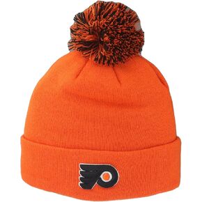 ZHATS Standard Philadelphia Flyers NHL Officially Licensed Beanie Pom Icon Team Color, One Size