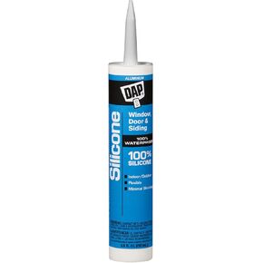 DAP 08643 9.8-Ounce 100% Silicone Window, Door and Siding Sealant, Aluminum