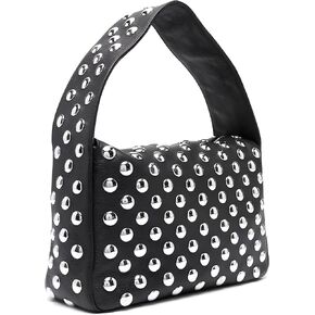 Aimery Black Studded Purses,Y2k Shoulder Bag 90s Punk Women Shouder Crossbody Bag Vegan Leather Designer Handbags Streetwear