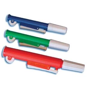 Globe Scientific 1650 Pipette Filler for up to 2mL Pipettes, Quick-Release, Blue