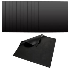 12 Pack Silicone Rubber Sheet, 12 x 12 Inch Small Rubber Mat, Heat Resistant 1/25 Inch Thickness Silicone Sheet Rubber Gasket Material for Crafts, Seals, Flooring, Cushioning of Anti-Vibration