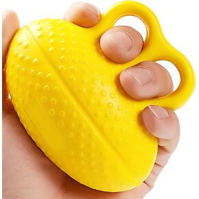Hand Grip Strength Trainer,Finger Exerciser Balls for Hand Therapy,Stress Relief Balls for Adults(Yellow)