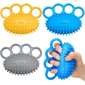 3 Pack Hand Exercise Balls Finger Strengthener Therapy Hand Balls Grip Strength Trainer Squeeze Stress Relief Balls for Adults Elderly Hand Rehab Stroke Arthritis Carpal Tunnel