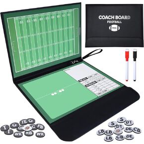 LEAP Football Coach Board Folding Portable Board with Magnets & Dry Erase